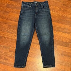 NWOT American Eagle curvy mom straight  Dark Wash Jeans